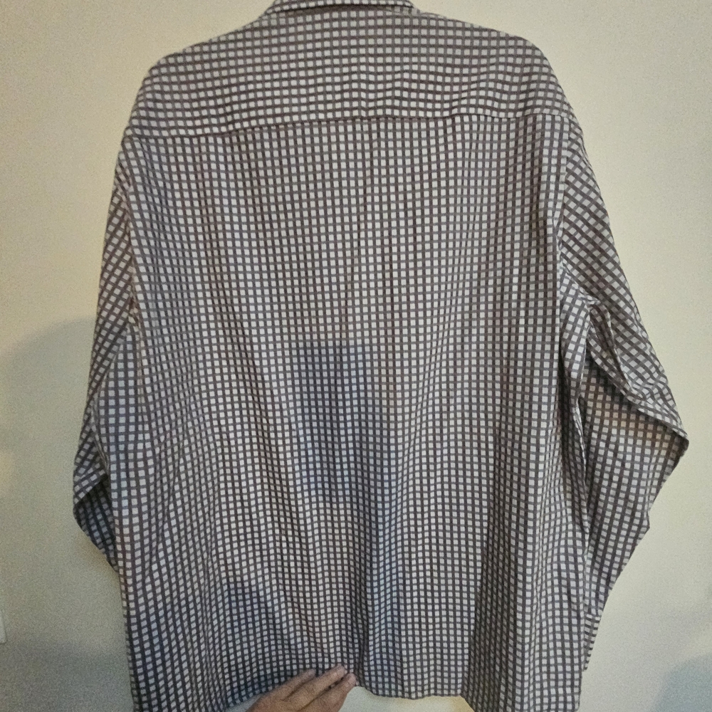 Bugatchi Men's Blue, Orange Patterned Long Sleeve… - image 7